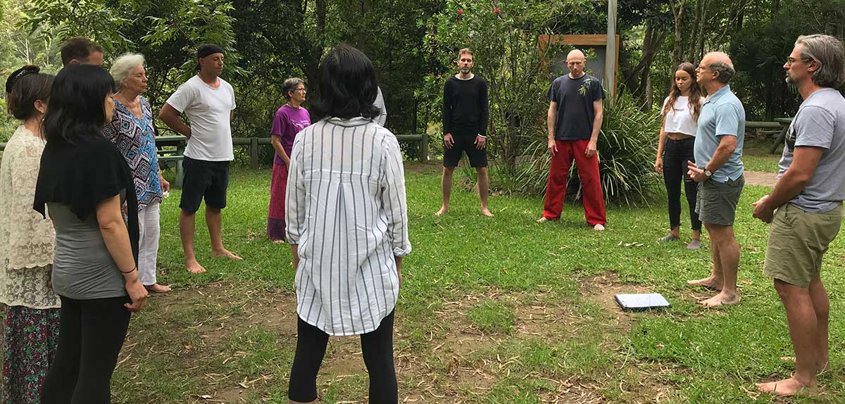 Radical Wholeness Workshop Participants Standing in a Circle