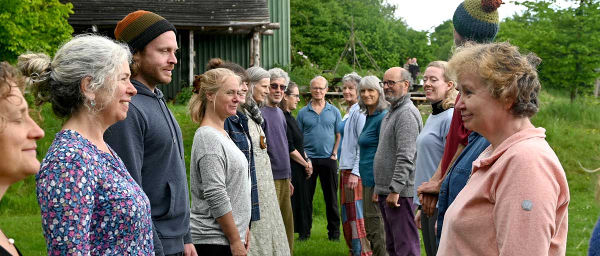Radical Wholeness Workshop People Standing Facing each other