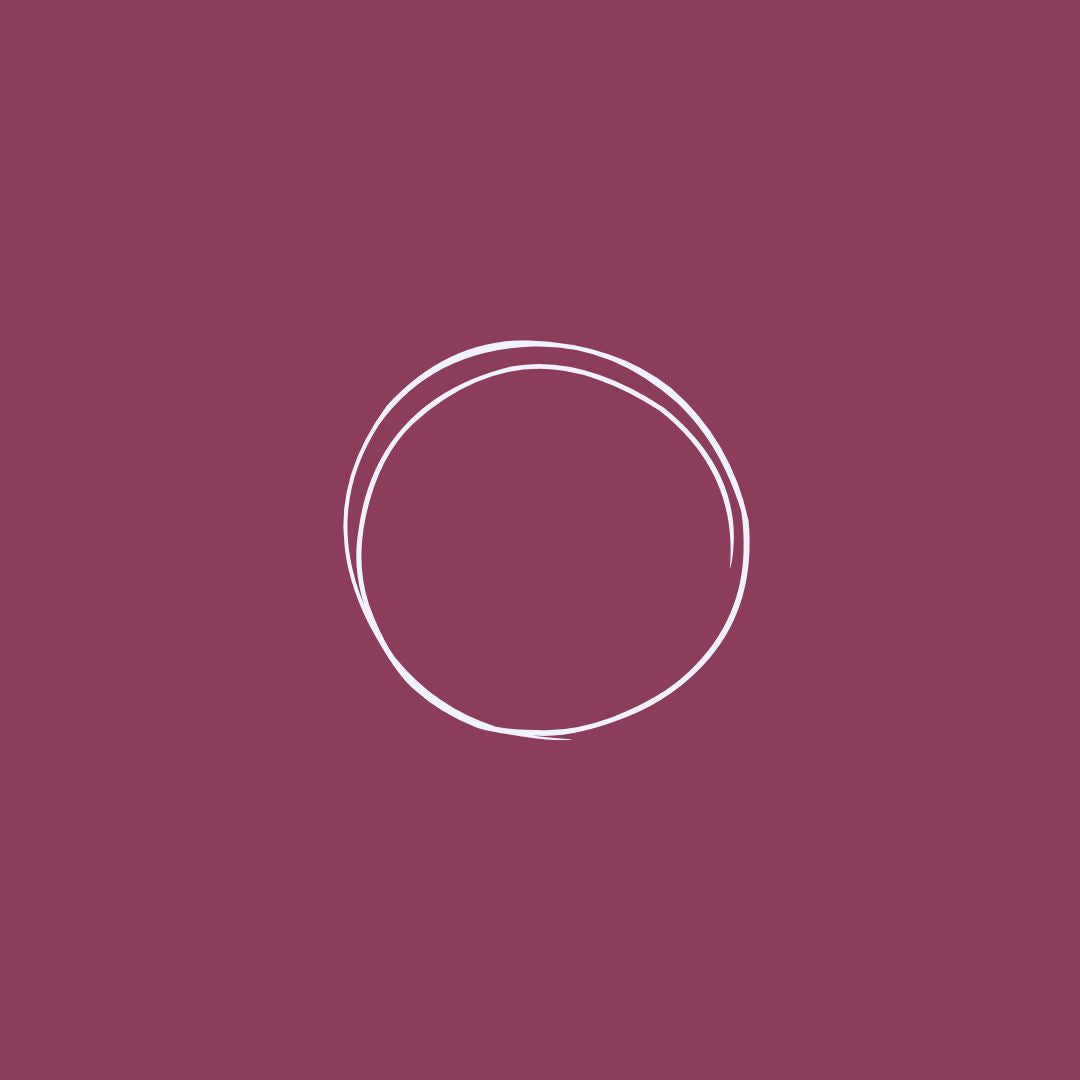 Maroon Square with white circle