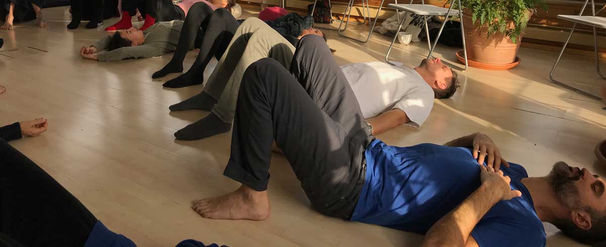 Radical Wholeness Workshop Participants Lying on the Floor