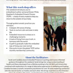 An Embodied Presence Workshop: Oxford, UK - The Embodied Present Process