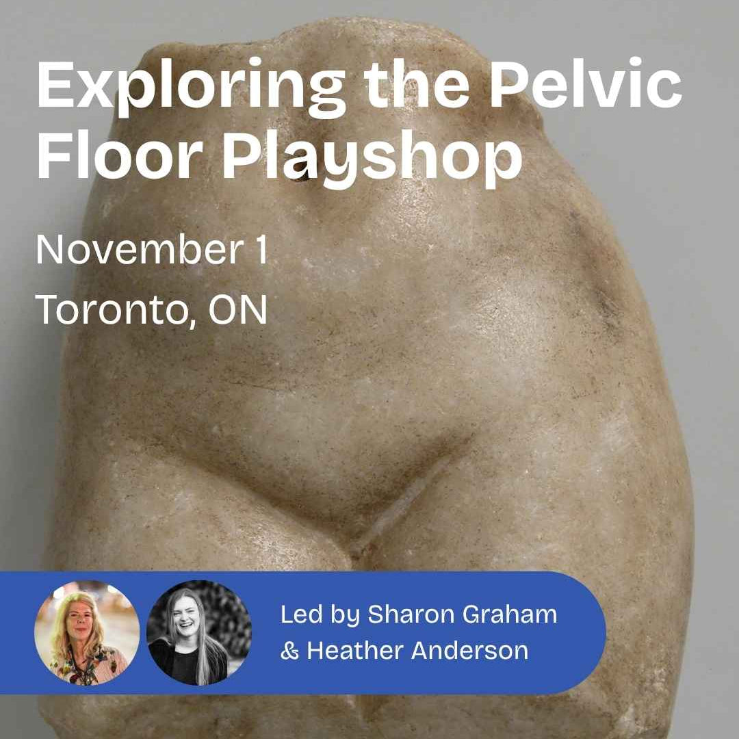 Exploring the Pelvic Floor Playshop - The Embodied Present Process in-person workshop with Sharon Graham and Heather Anderson