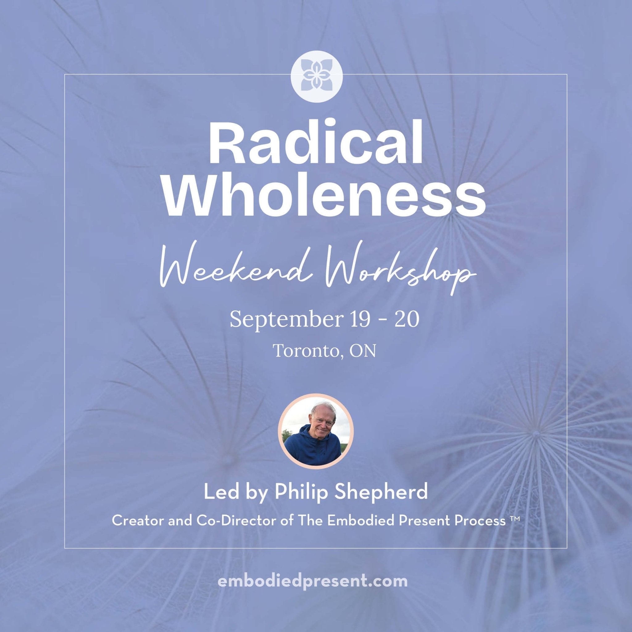 Radical Wholeness Weekend Workshop: Toronto (Sept 2026) - The Embodied Present Process