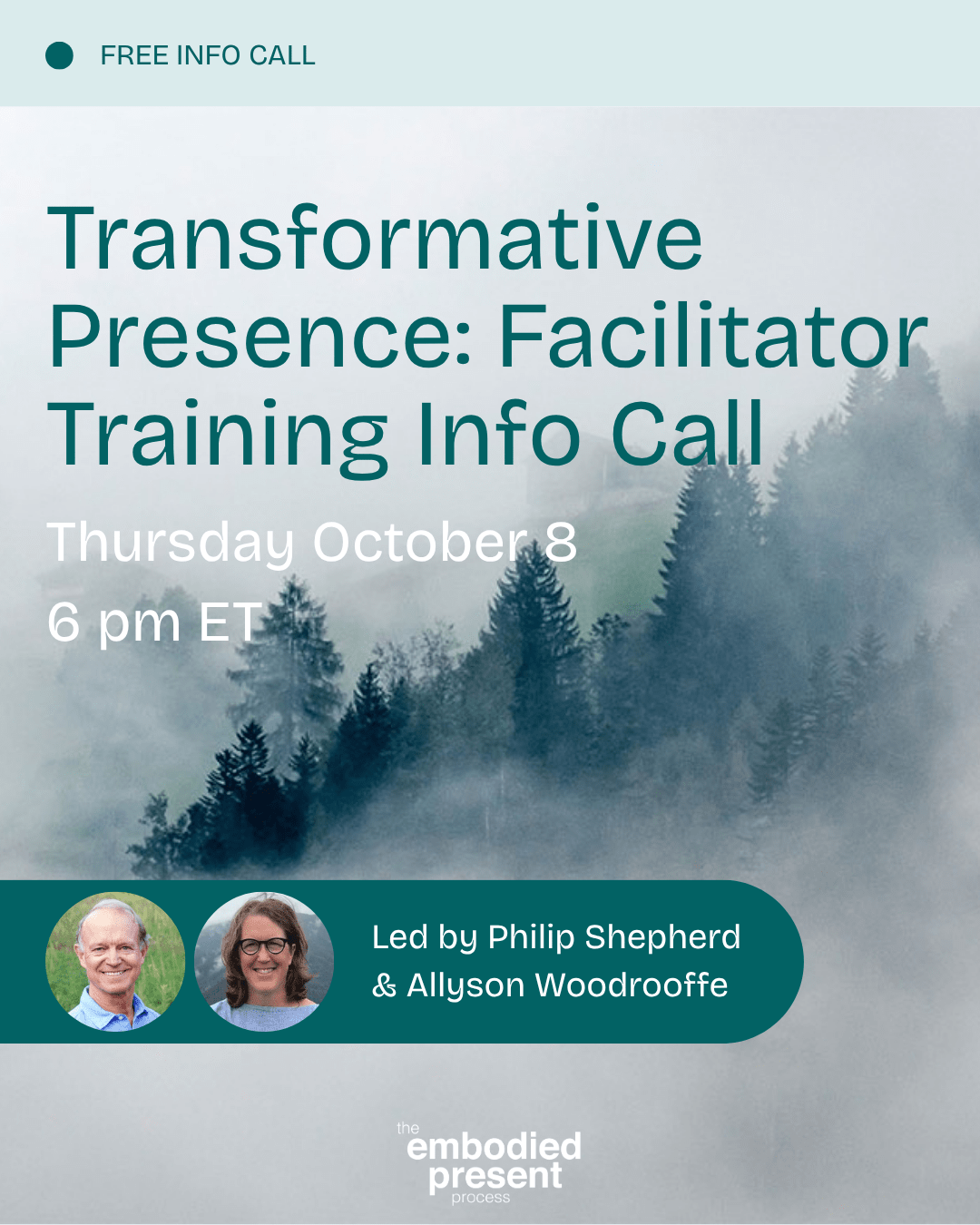Transformative Presence: Facilitator Training Free Info Call - The Embodied Present Process